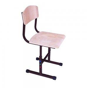 Стул ученический регулируемый по высоте, каркас из труб квадратного сечения, 380x380/460x400 мм фото 1