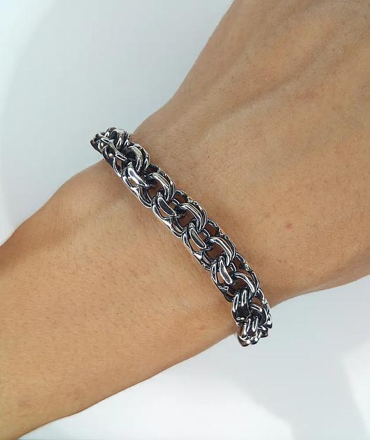 Silver Moon Браслет «Бисмарк», черненый, серебро 925 фото 3