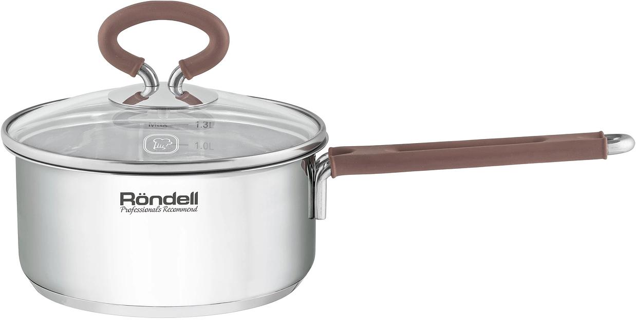 Ковш Rondell Etery RDS-1598 1.3л. d=16см (с крышкой) стальной фото 2