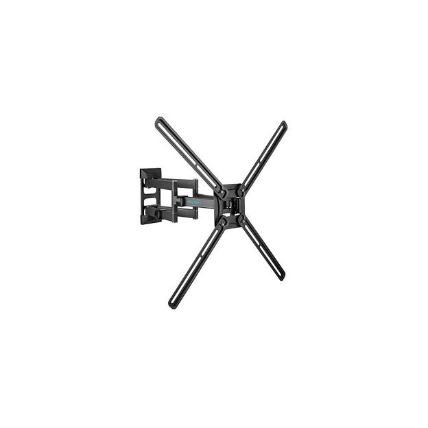 Кронштейн для телевизора Kromax CORBEL-12, 32-75", настенный, поворот и наклон, титан [90596] фото 1