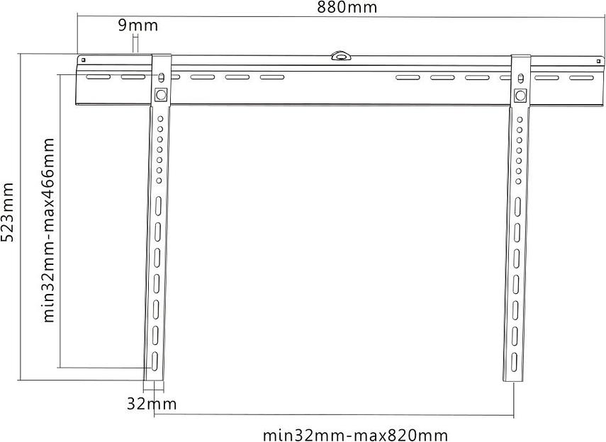 Кронштейн для телевизора Ultramounts UM817F черный 32"-70" макс.65кг настенный фиксированный фото 5