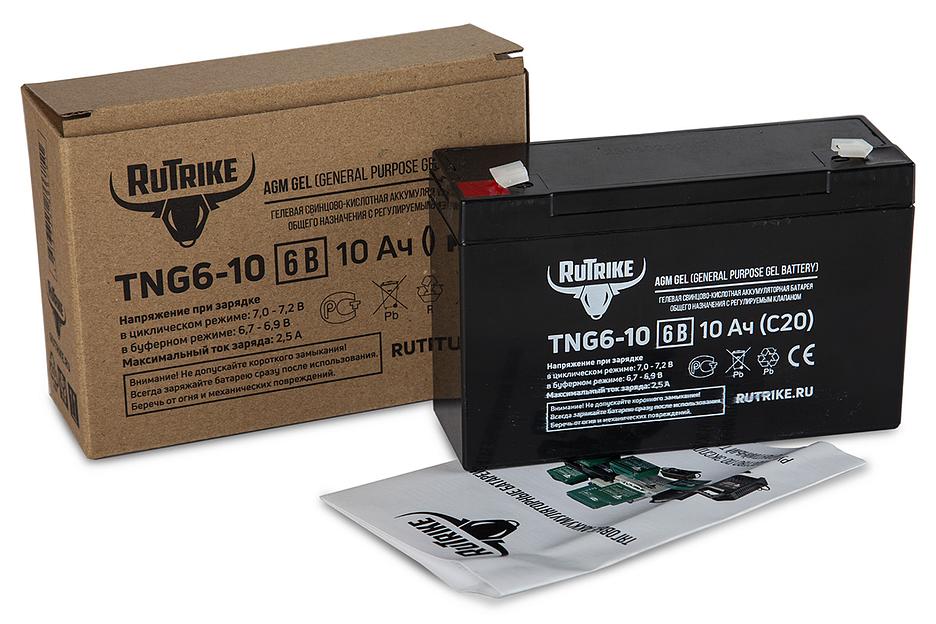 Аккумуляторная батарея RuTrike TNG6-10 (6V10A/H C20) фото 2