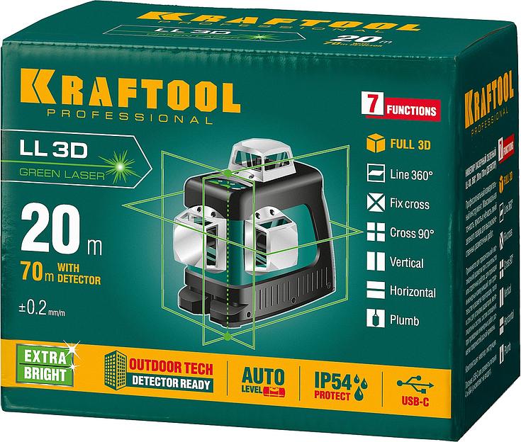 KRAFTOOL LL 3D, лазерный нивелир (34641) фото 9