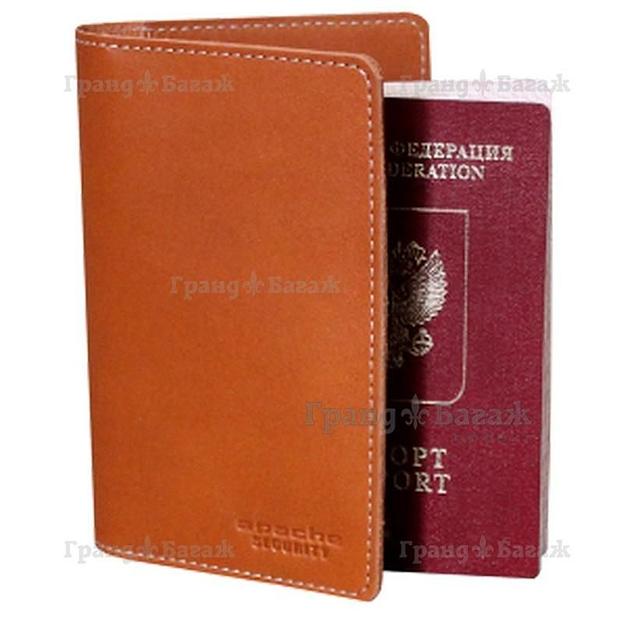 Обложка для паспорта STOP RFID ОП-S/рыжий фото 1