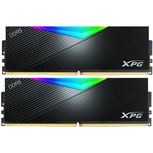 Память DDR5 2x16GB 6400MHz A-Data AX5U6400C3216G-DCLARBK XPG Lancer RGB RTL PC5-51200 CL32 DIMM 288-pin 1.4В kit dual rank с радиатором Ret фото 1