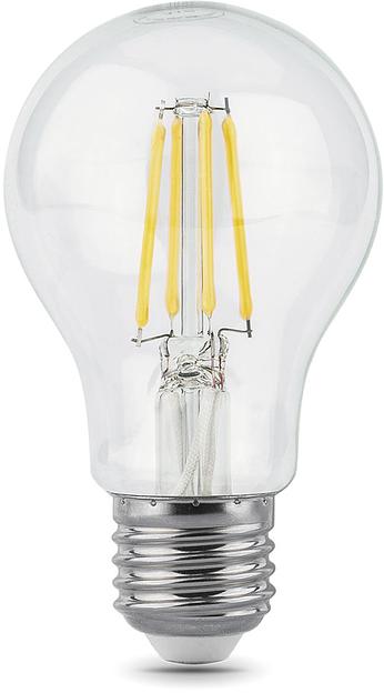 Лампа филам. Gauss 8Вт цок.:E27 шар 220B 4100K св.свеч.бел.нейт. A60 (упак.:10шт) (102802208) фото 1