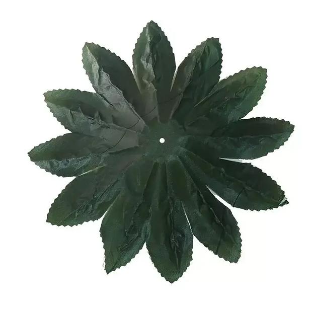 Лист не собран 12-конечн. рельеф тёмный LV-010 27см (283 шт/кг) фото 2