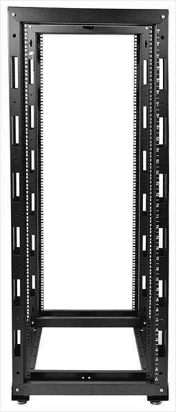 Стойка телекоммуникационная универсальная 24U двухрамная, цвет черный (СТК-24.2-9005) фото 2