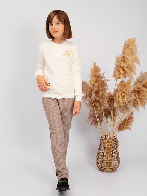 Брюки для девочки Соль&Перец коричневый, арт.SP2135 ОПТ фото 1