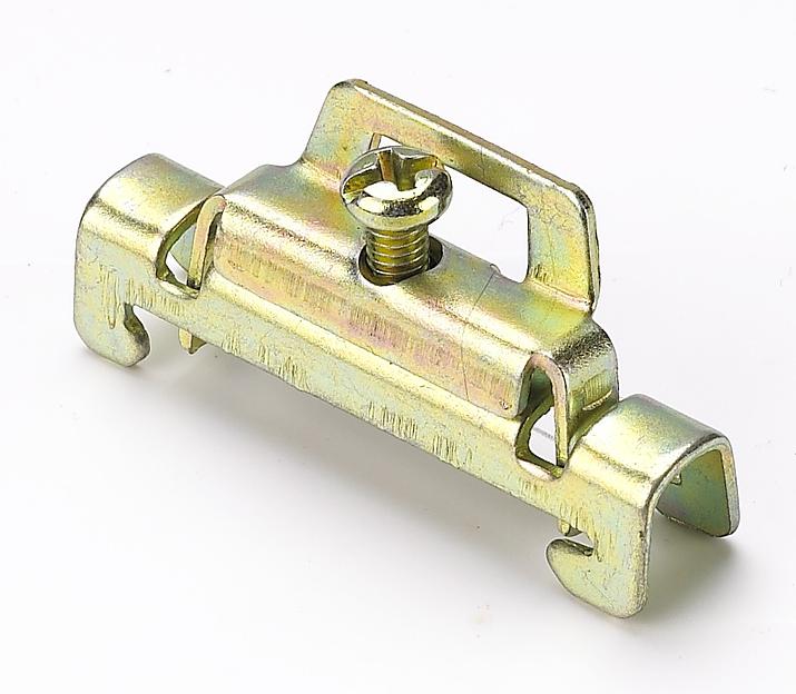 Ограничитель на DIN-рейку металлический с 1 винтом ФК-101 фото 1