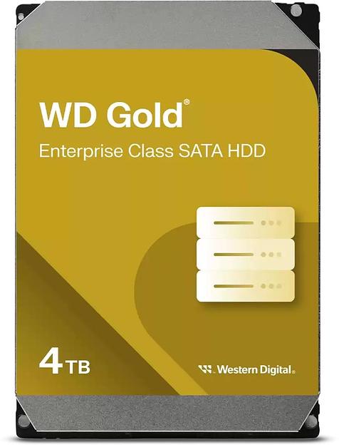 Жесткий диск WD SATA-III 4TB WD4004FRYZ Desktop Gold 512E (7200rpm) 256Mb 3.5" фото 1