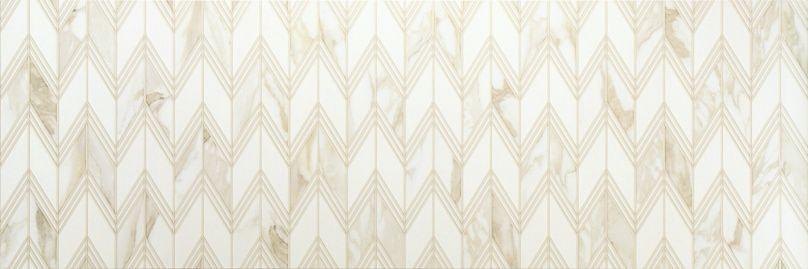 Керамическая плитка для стен Baldocer Adaggio Ornament Gold Rectificado 40x120 цена за м2 фото 1