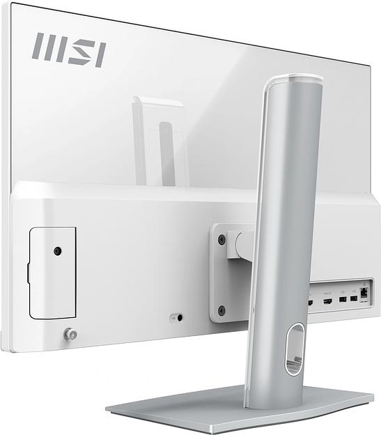 Моноблок MSI Modern AM242P 12M-1064XRU 23.8" Full HD i7 1255U (1.7) 16Gb SSD512Gb Iris Xe noOS GbitEth WiFi BT 120W клавиатура мышь Cam белый 1920x1080 фото 8