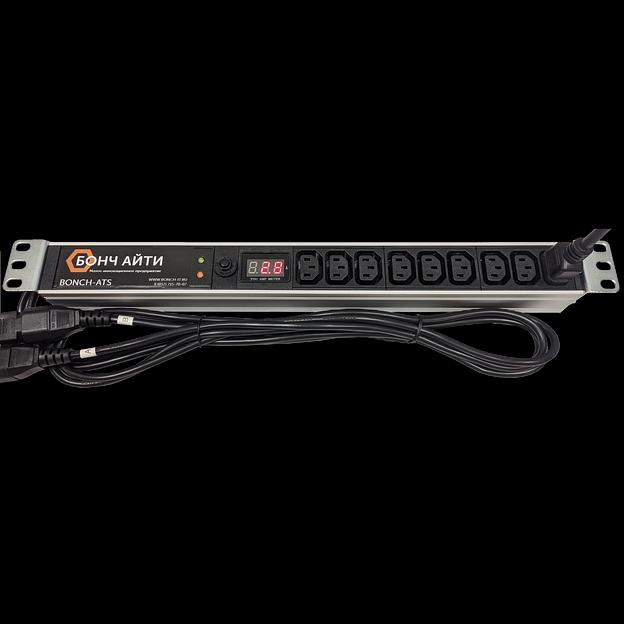 Блок розеток с АВР BONCH-ATS/PDU 8A-9C13-Am-C14/C14 фото 1