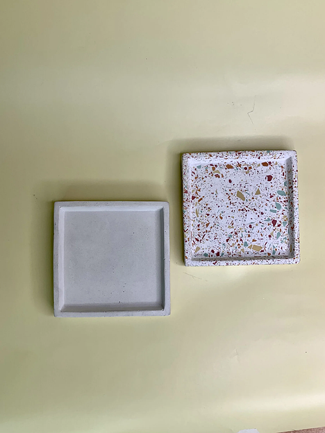  Поднос Квадрат из скульптурной смеси, опт фото 1