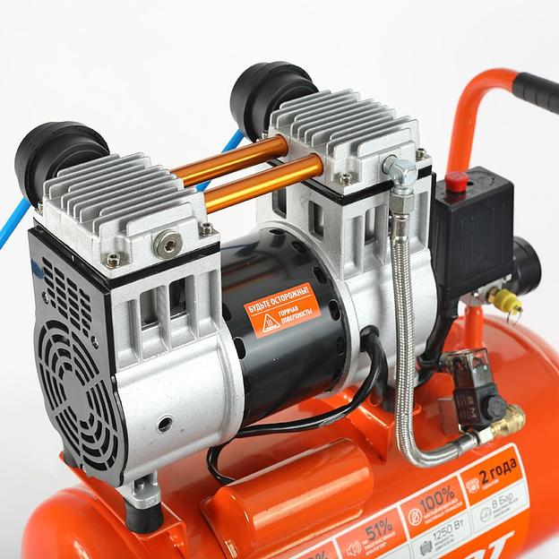 PATRIOT WO 24-220 Компрессор [525301920] { безмасляный, 200 л/мин, 8 бар, 1250 Вт, 24 л, быстросъемный 1/4" } фото 10