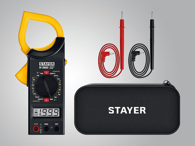 STAYER M266C Цифровые токовые клещи (59820) фото 2