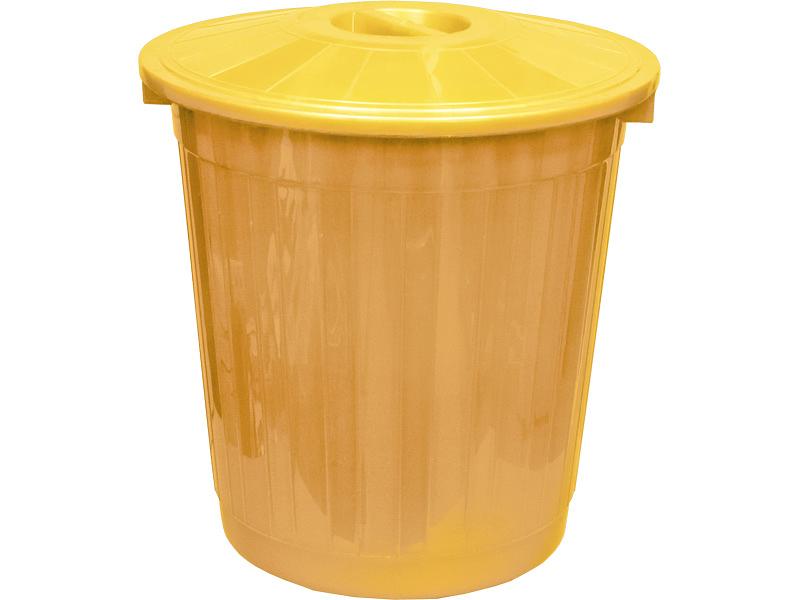 Бак с крышкой (50 л) желтый фото 1