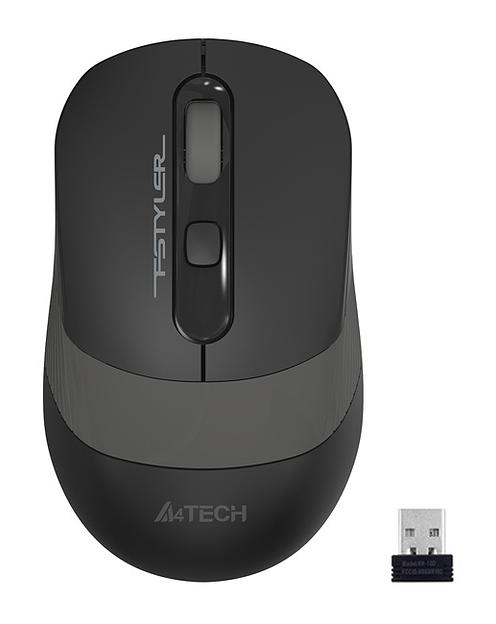 Мышь A4Tech Fstyler FG10 черный/серый оптическая (2000dpi) беспроводная USB (4but) фото 2