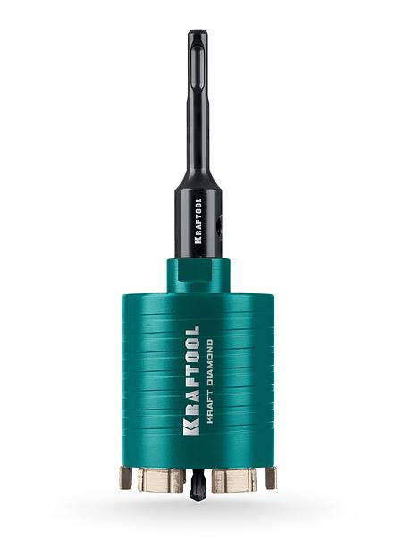 KRAFTOOL DIAMOND d 82 мм (сухое сверление с микроударом, глубина сверления 75 мм, лазерная сварка), Алмазная Коронка для подрозетников (29820-82) фото 1