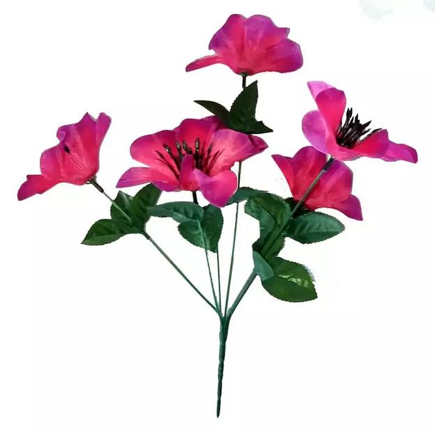 Букет георгинов (однослойных) 6 голов 34см 086-435 фото 1