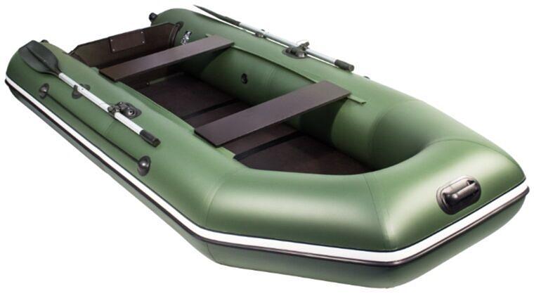 Лодка Аква 3200 слань книжка, 3200*1420*400 мм., цвет: зеленый фото 3