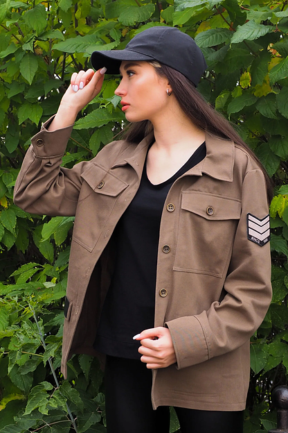 Рубашка-жакет женская Verenika «Легенда» джинс хаки 46 ОПТ фото 1