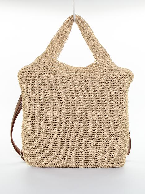 Симона сумка шоппер, солома ОПТ фото 2