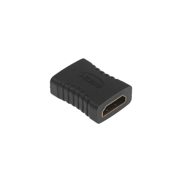 Адаптер аудио-видео HDMI (f) - HDMI (f), черный фото 1