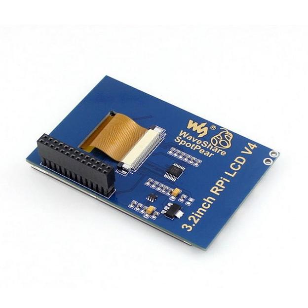 Модуль дисплея ACD17-RA104 Waveshare 3.2" резистивный сенсорный дисплей без корпуса, 320*240 IPS матрица, вход SPI, питание по USB, для Raspberry Pi 3 (WS9201) фото 2