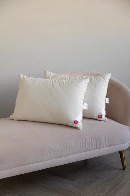 Подушка 50х70 см «Меринос», стёганая, тик с кантом и замком ОПТ фото 3