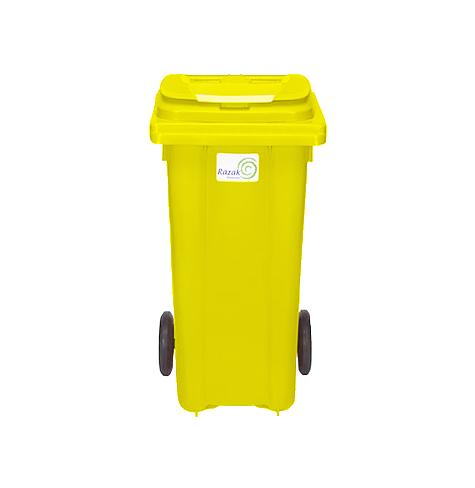 Евроконтейнер Razak 120 л желтый фото 2