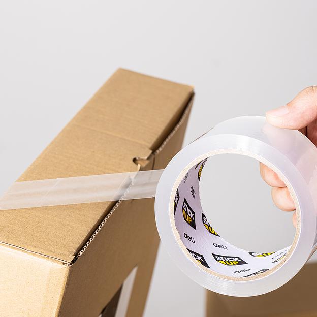 Клейкая лента упаковочная Deli EA318 прозрачная шир.48мм дл.54.9м (упак.:6шт) фото 5