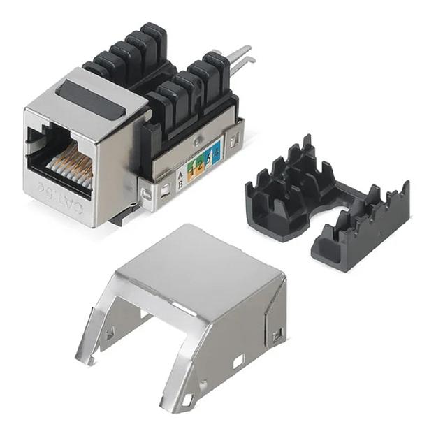 Cabeus KJ-RJ45-Cat.5e-SH-90 Вставка Keystone Jack RJ-45(8P8C), категория 5e, экранированная, заделка тип 110 фото 1