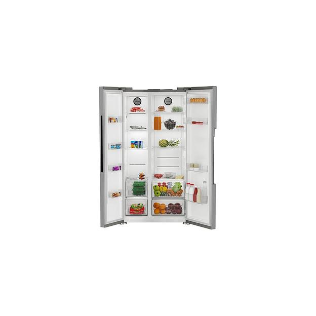 Холодильник двухкамерный HOTPOINT HFTS 640 X No Frost, Side by Side, инверторный нержавеющая сталь/серебристый фото 1