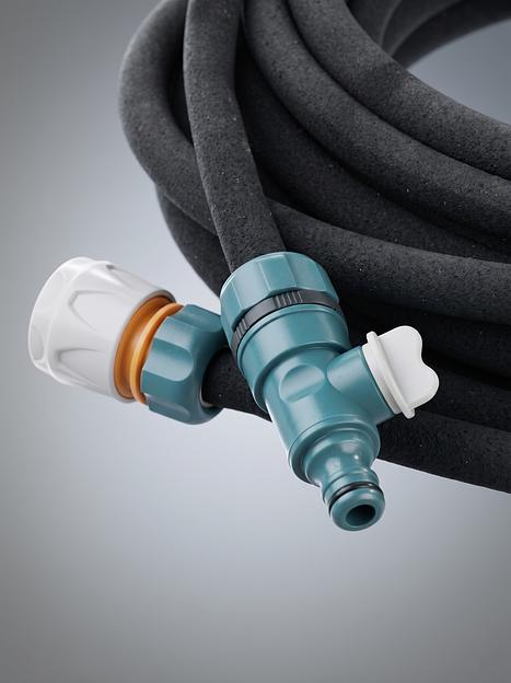 RACO 1/2″ x 15 м, в комплекте с клапаном, колышками и соединителем c автостопом, сочащийся шланг (4270-55927) фото 5