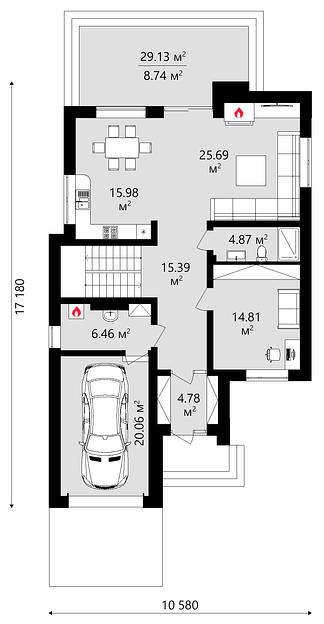 Проект дома KDR – 129 фото 3