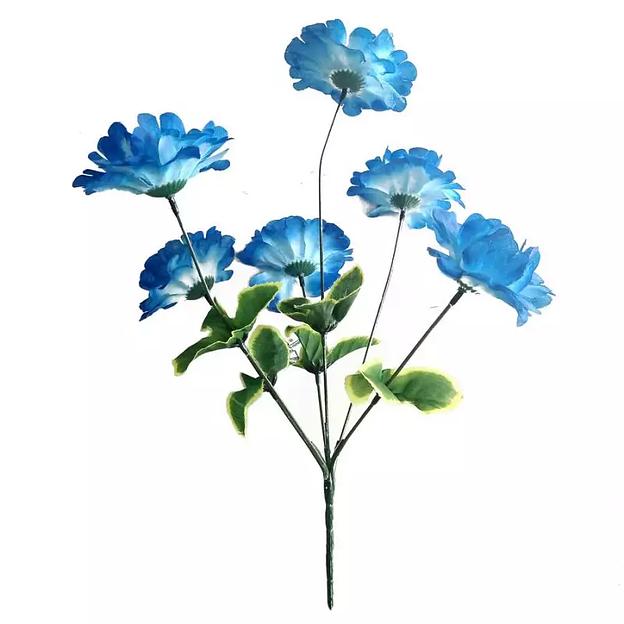 Букет с васильками 6 голов 38см 331-658 фото 5