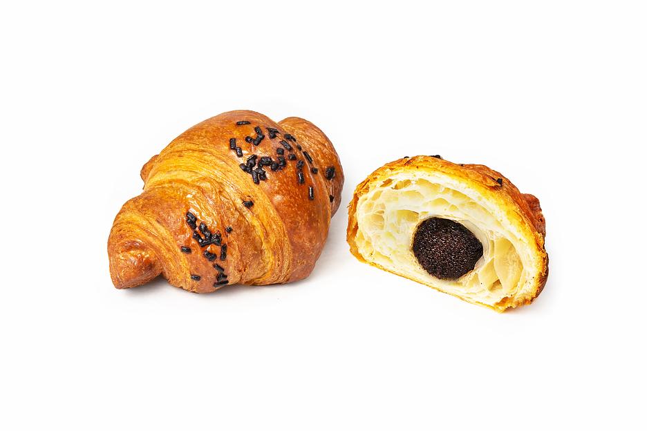 Круассан сливочный с шоколадным кремом, 90г п/ф, выпечка без дефростации ОПТ фото 1