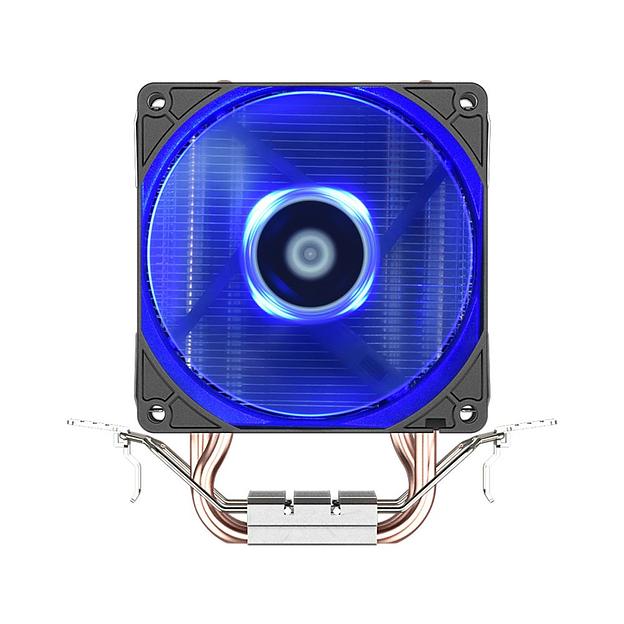 Вентилятор ID-COOLING SE-902X-B LGA1700/1200/115X/AM5/AM4 (30шт/кор, TDP 100W, PWM, 2 тепл.трубки прямого контакта, Blue LED FAN 92mm) RET фото 2