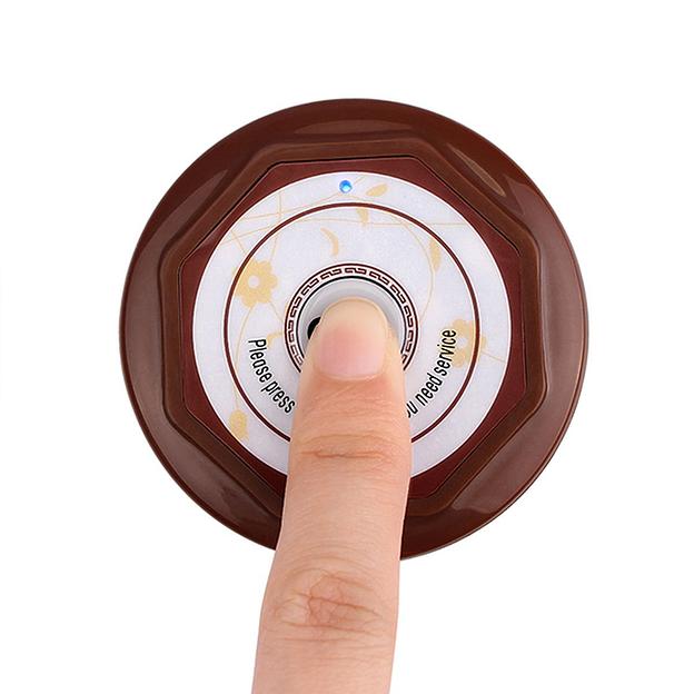 Кнопка вызова Retekess R22901BR, коричневая фото 2