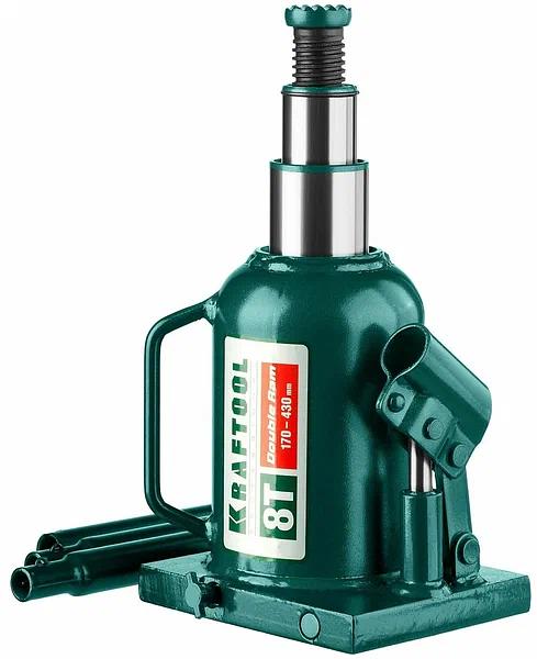 Домкрат Kraftool «43463-8» Double Ram гидравлический бутылочный ОПТ фото 2