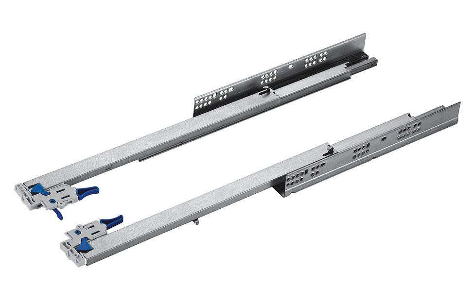Направляющие скрытого типа UNIHOPPER 350мм 3D полного выдв. с доводчиком фото 1