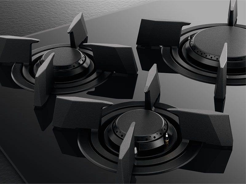 Газовая варочная поверхность AEG HKB75453NB черный фото 2