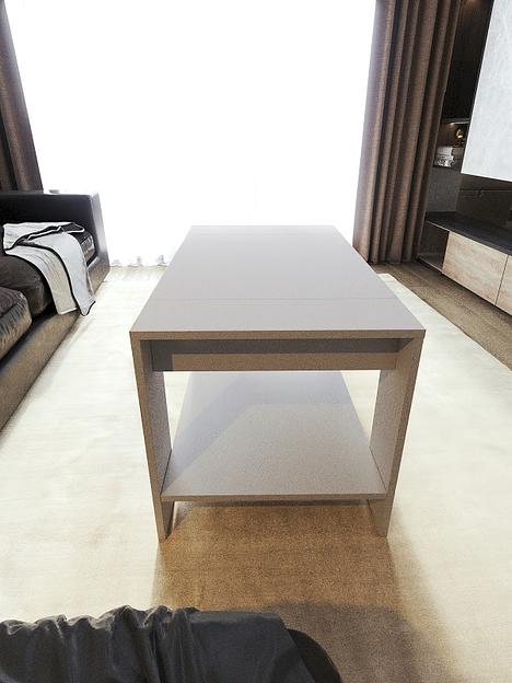 Столик журнальный Wood&Stone «Шеда» белый 90×50.2×50 см фото 5