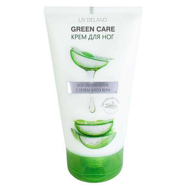 Liv delano green care крем для ног sos-увлажнение с гелем алоэ вера 150г фото 1