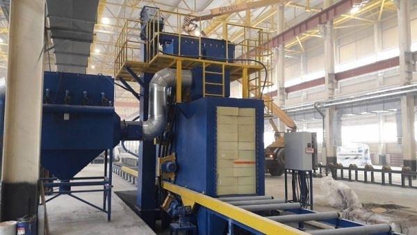 Проходная дробеметная установка вертикального типа для балки фото 1