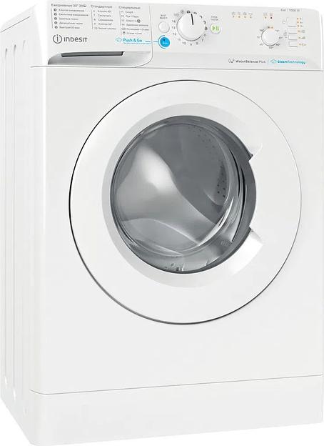 Стиральная машина Indesit BWSB 61051 WWV RU класс: A загр.фронтальная макс.:6кг белый фото 1