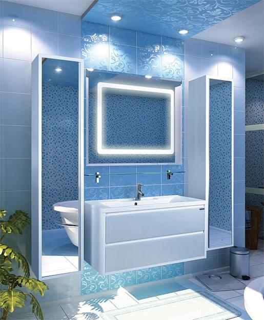 Шкаф-колонна подвесная АКВАТОН РИМИНИ, белая фото 1