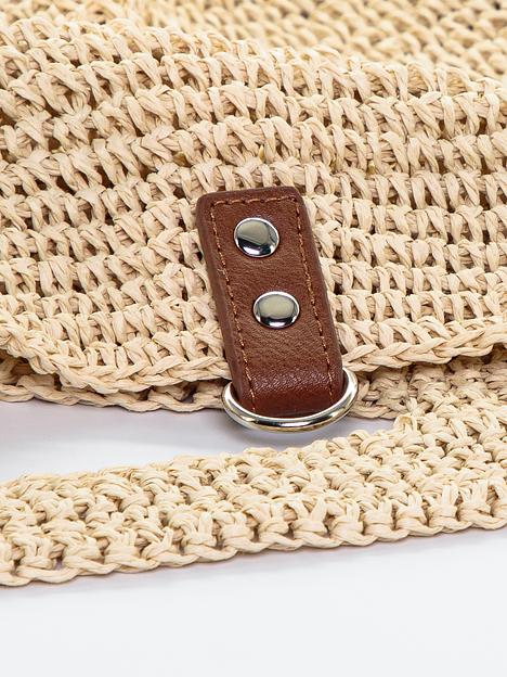 Симона сумка шоппер, солома ОПТ фото 5